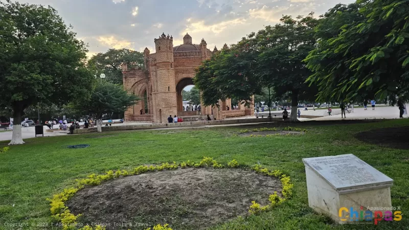 Vista del castillo en chiapa de corzo