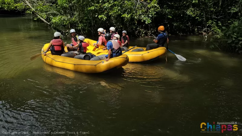 Rafting en la selva lacandona en chiapas