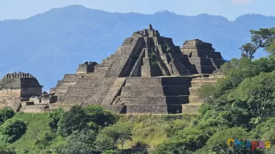 La pirámide de la Z.A. Toniná en Ocosingo